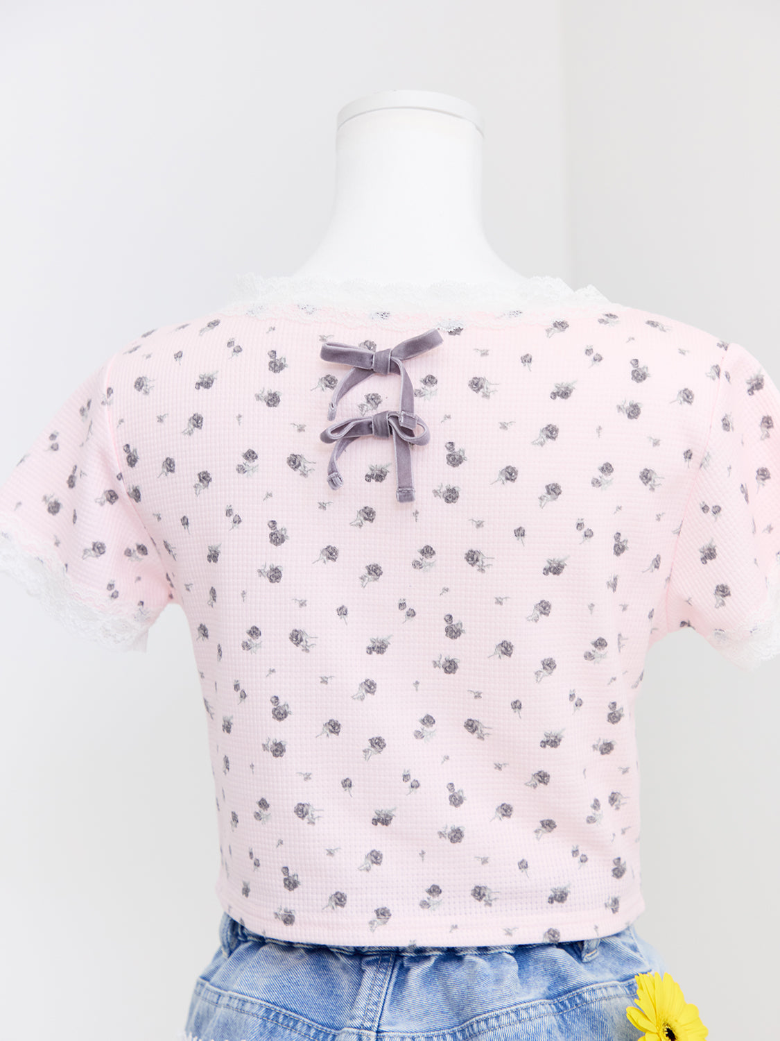 フラワーコンパクトTシャツ