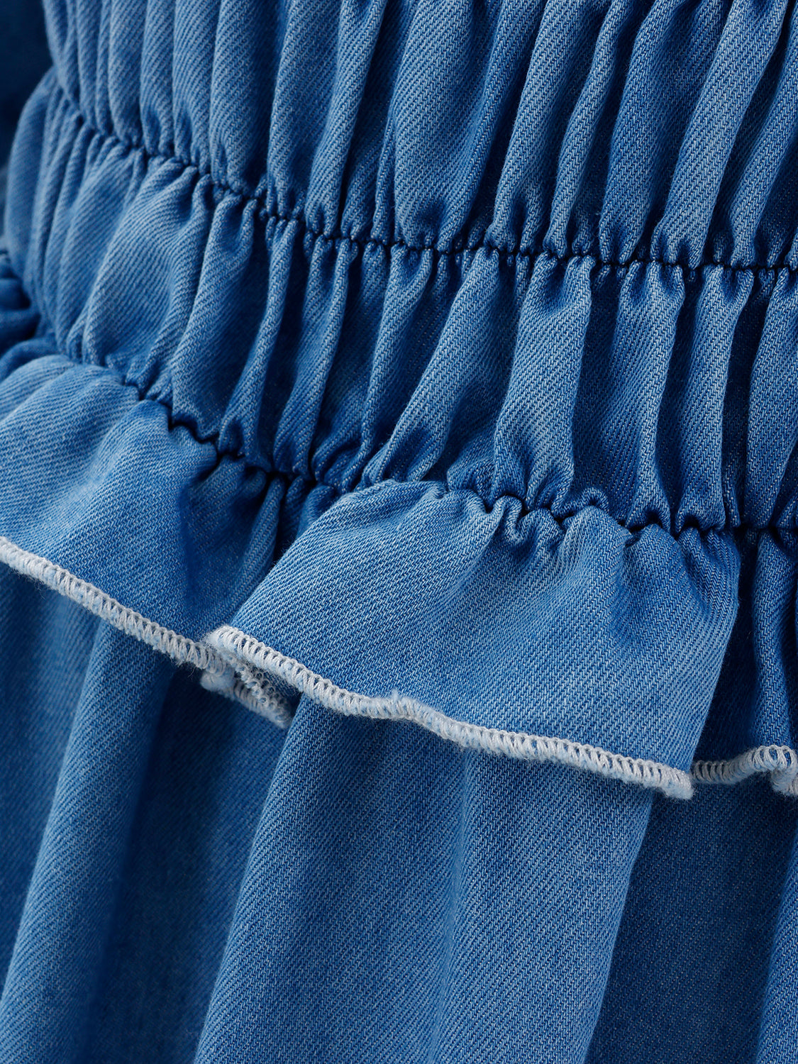 ランダムパールデニムワンピース