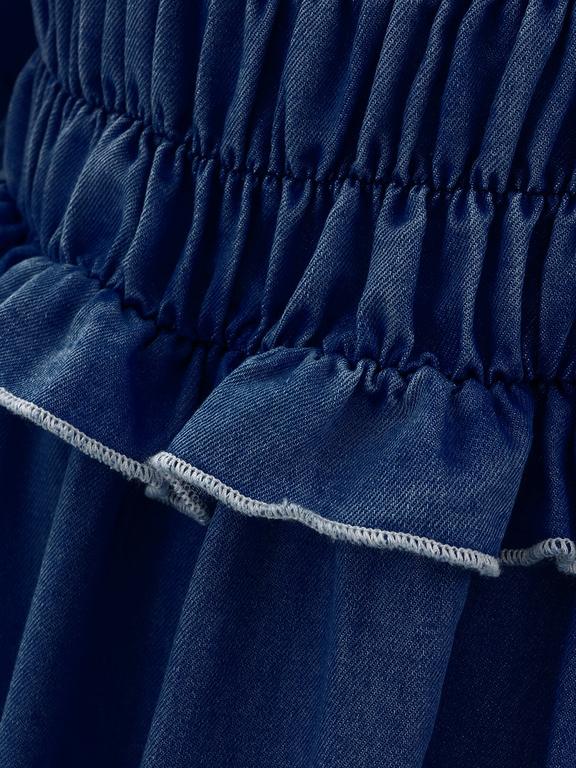 ランダムパールデニムワンピース