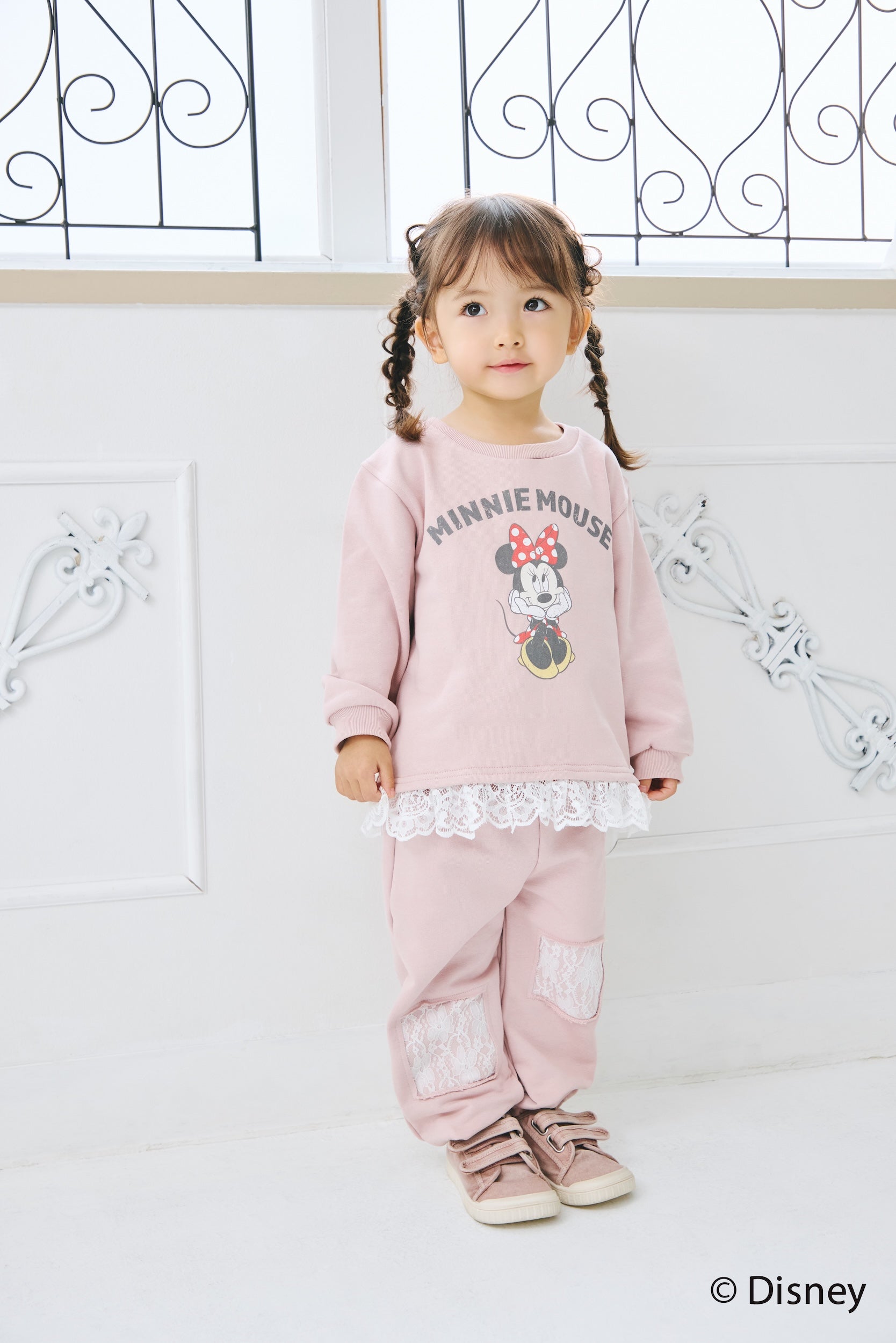 [KIDS] MINNIE MOUSE/LACE SWEAT