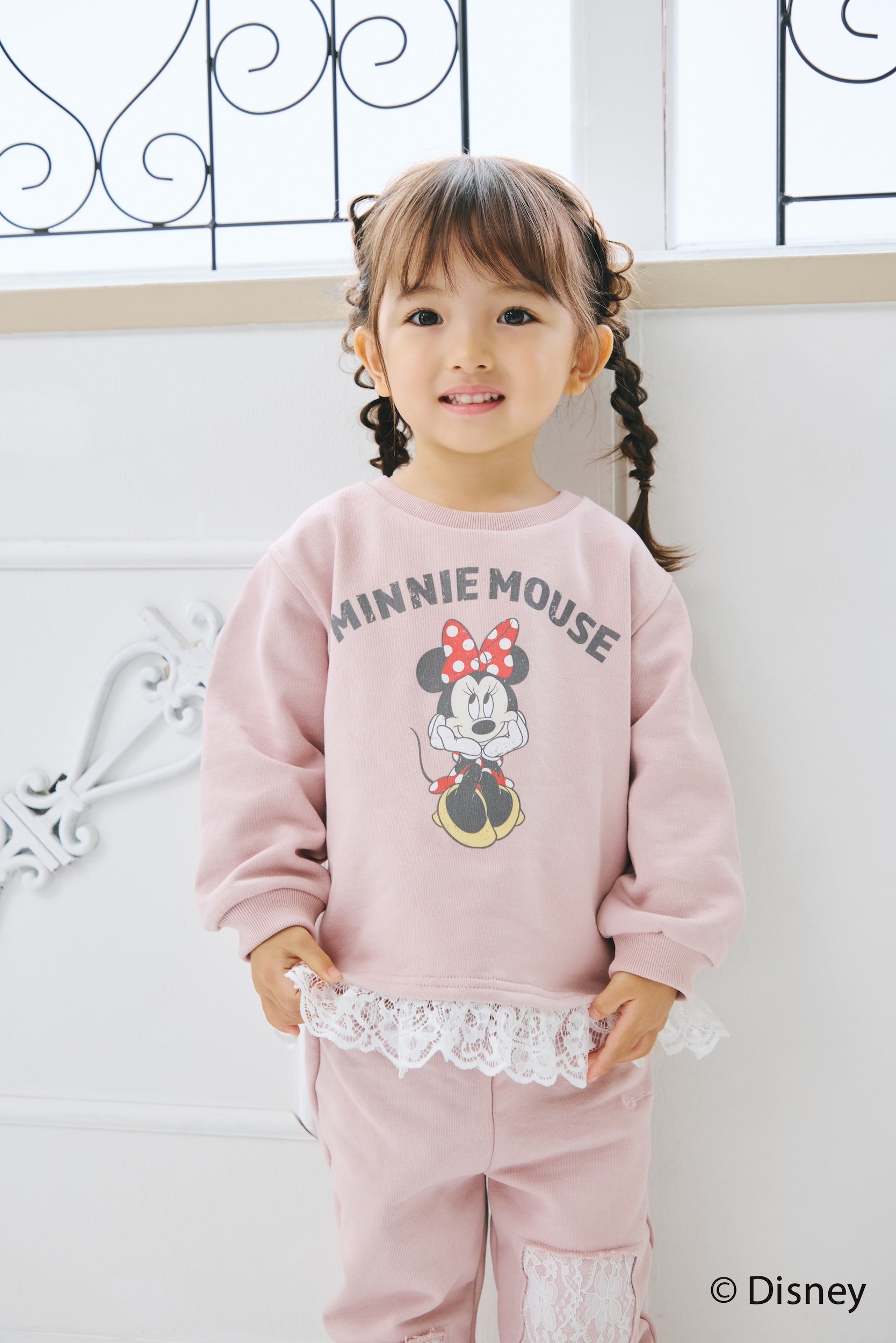 [KIDS] MINNIE MOUSE/LACE SWEAT