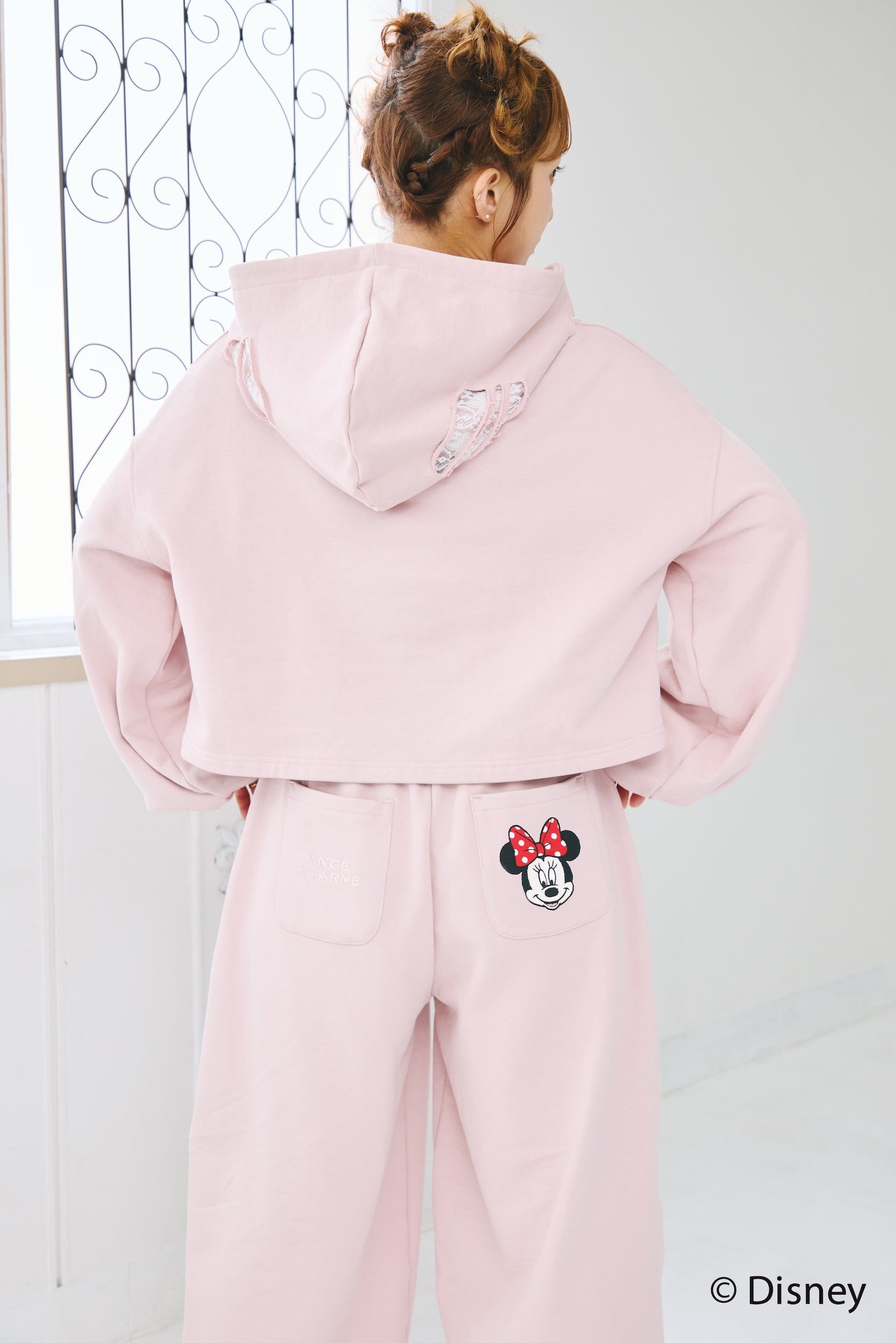 MINNIE MOUSE/DAMAGE LACE SWEAT PANTS