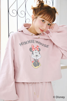 MINNIE MOUSE/SHORT HOODIE SWEAT