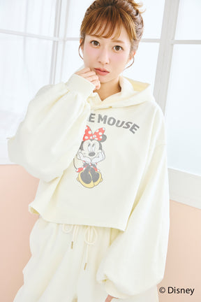 MINNIE MOUSE/SHORT HOODIE SWEAT