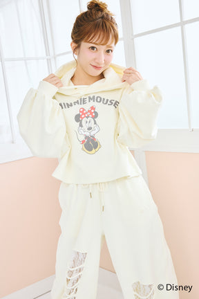 MINNIE MOUSE/SHORT HOODIE SWEAT