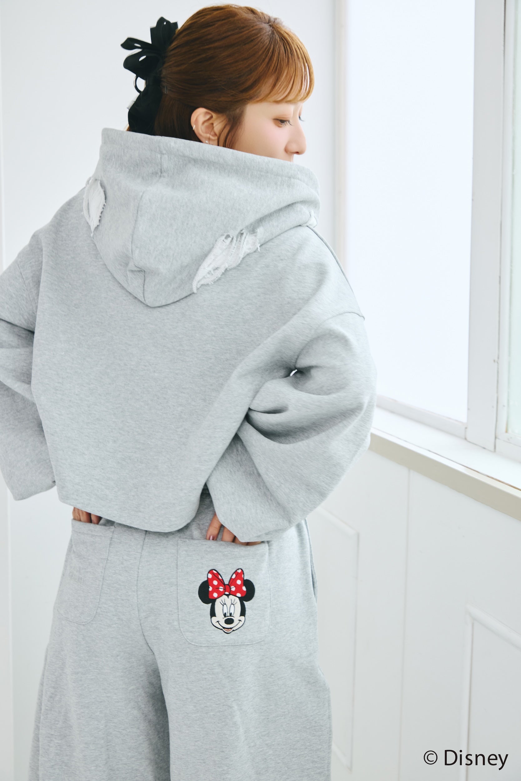 MINNIE MOUSE/DAMAGE LACE SWEAT PANTS