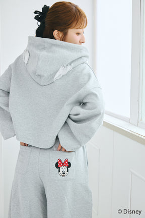 MINNIE MOUSE/DAMAGE LACE SWEAT PANTS
