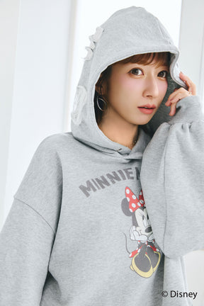 MINNIE MOUSE/SHORT HOODIE SWEAT
