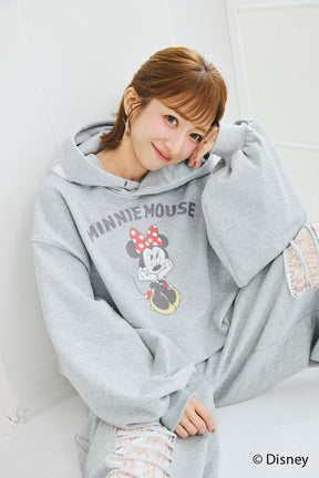 MINNIE MOUSE/SHORT HOODIE SWEAT