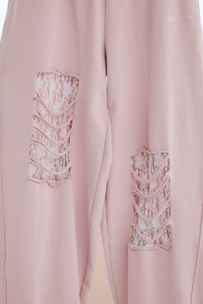 MINNIE MOUSE/DAMAGE LACE SWEAT PANTS
