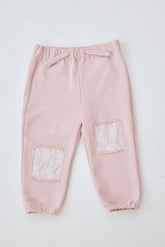 [KIDS] MINNIE MOUSE/LACE PATCH SWEAT PANTS