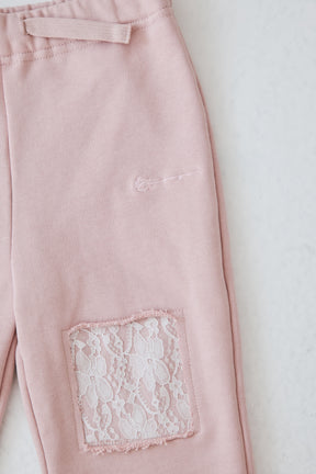 [KIDS] MINNIE MOUSE/LACE PATCH SWEAT PANTS