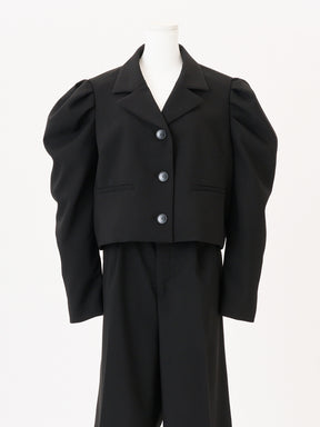 【XLサイズ商品】パフスリーブオーバーセットアップSET