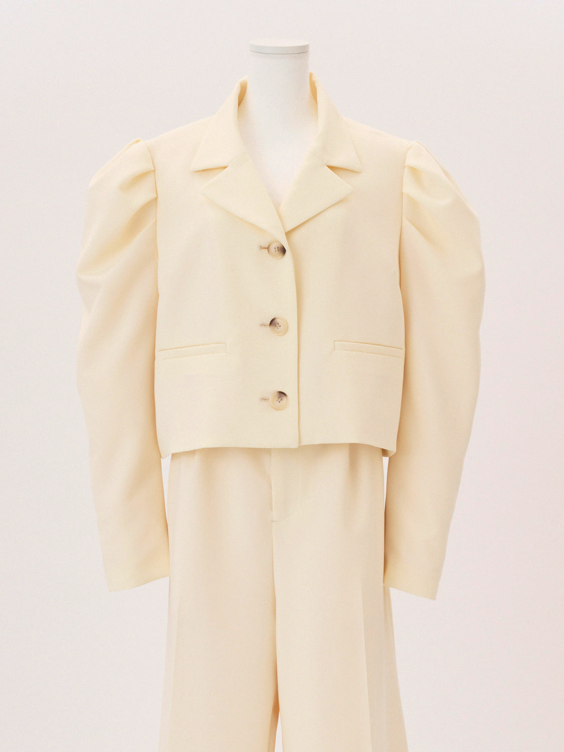 【XLサイズ商品】パフスリーブオーバーセットアップSET