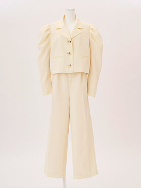 【XLサイズ商品】パフスリーブオーバーセットアップSET