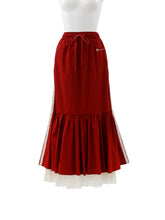 レースフリルジャージスカート