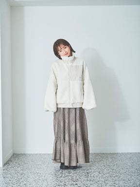 ボリュームボアブルゾン