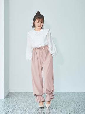 リボンイージーパンツ