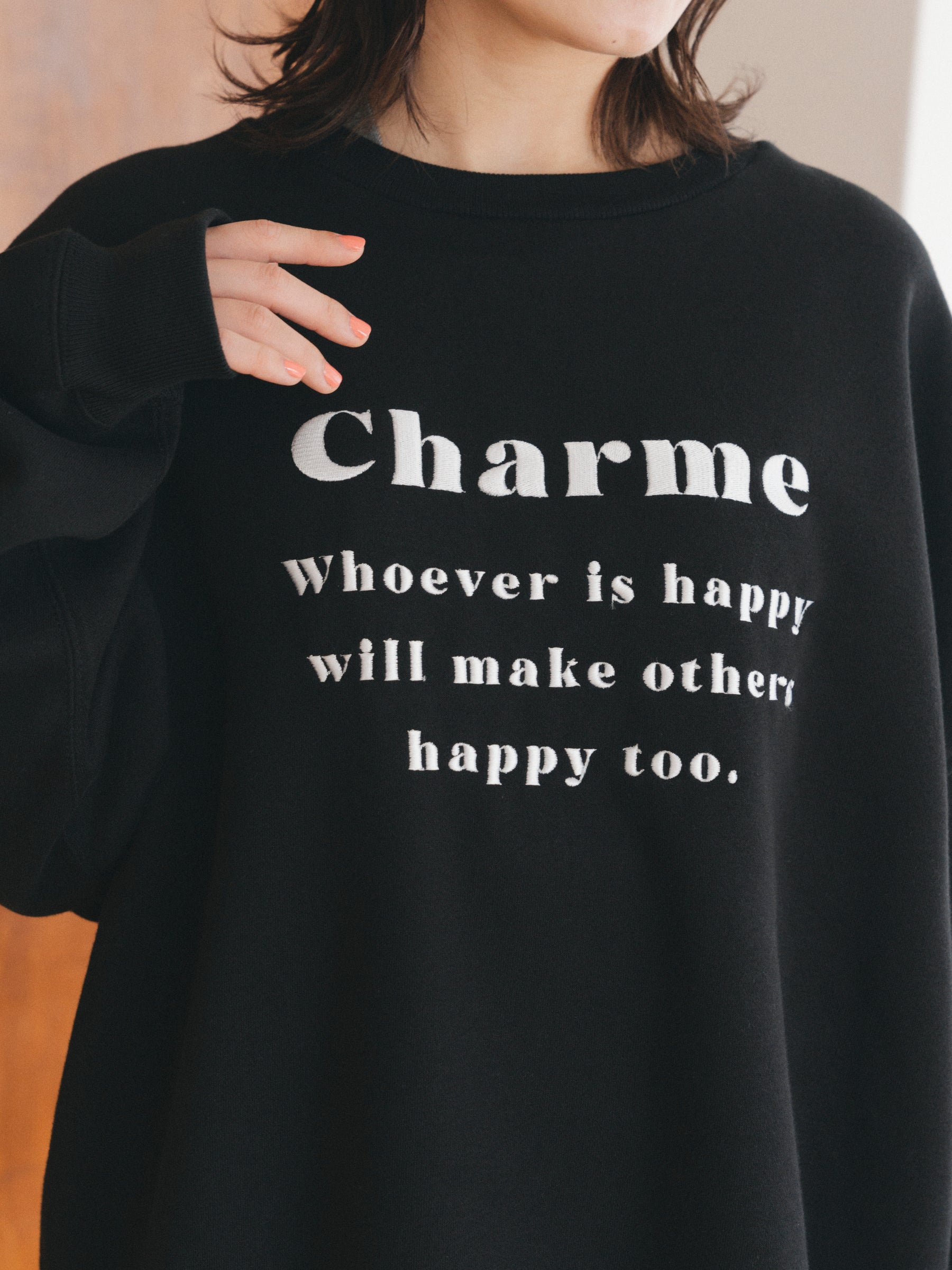 【ユニセックス】エンブロイダリースウェット