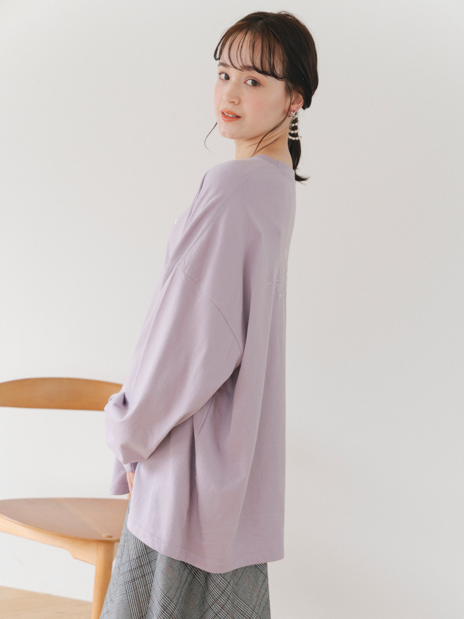 【ユニセックス】メッセージロンT