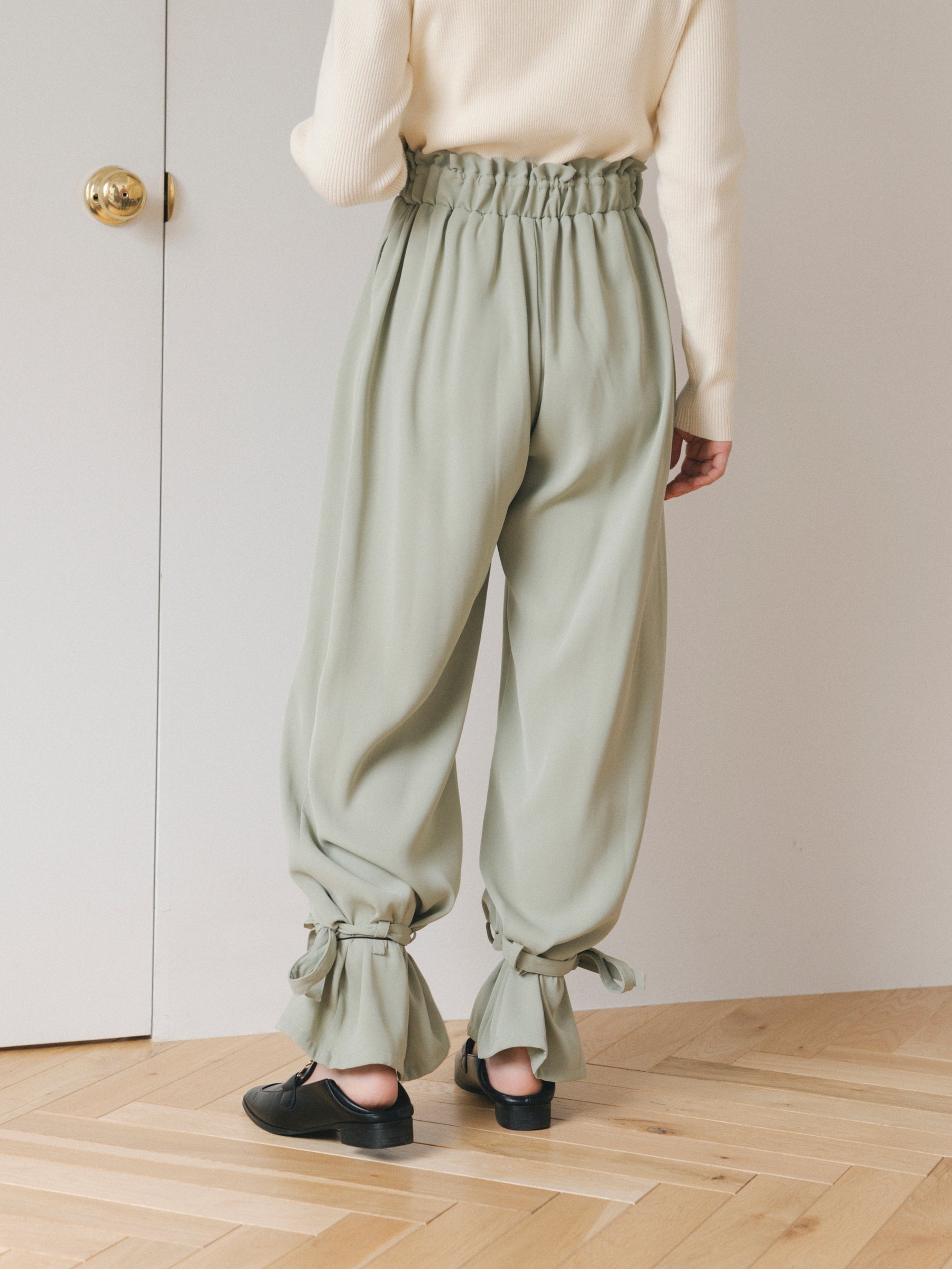 リボンイージーパンツ