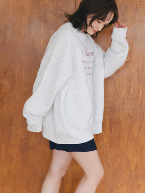 【ユニセックス】エンブロイダリースウェット