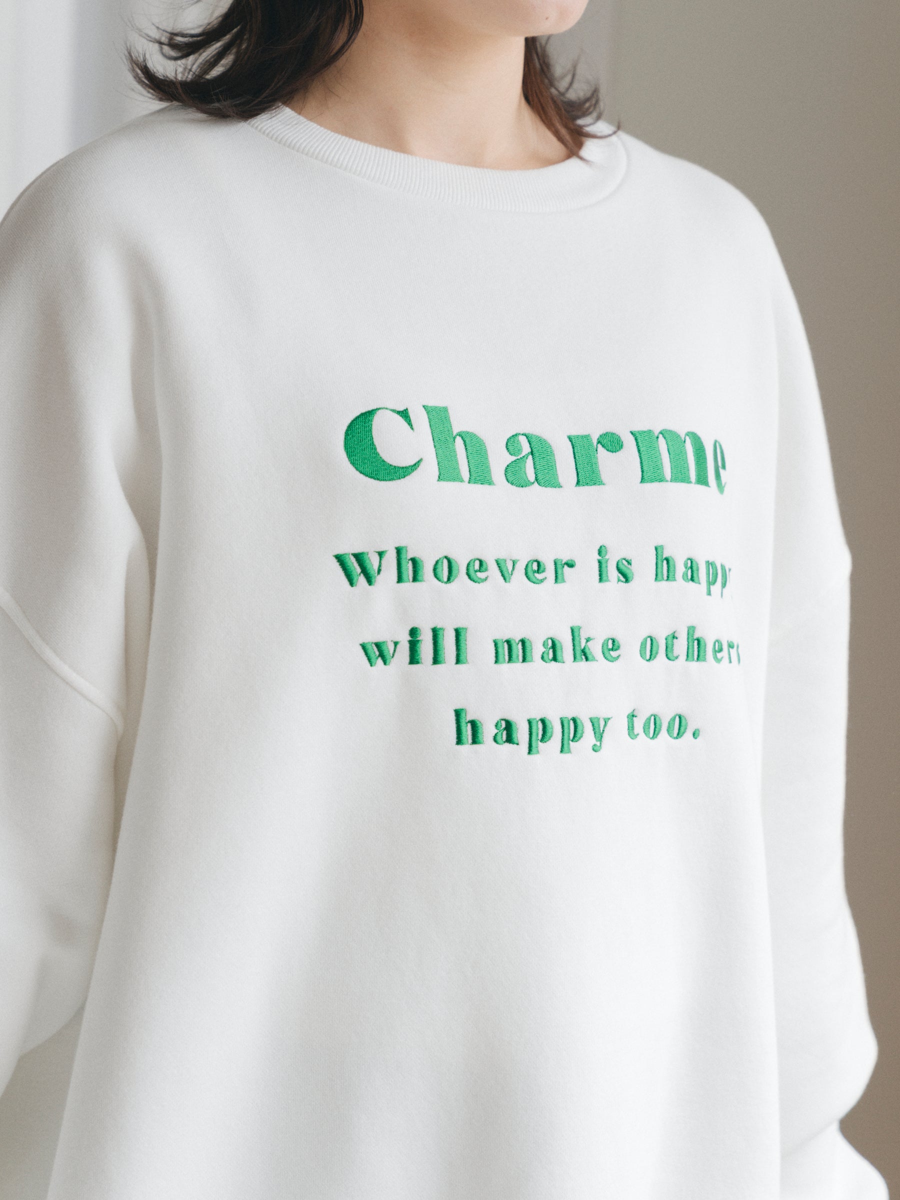 【ユニセックス】エンブロイダリースウェット