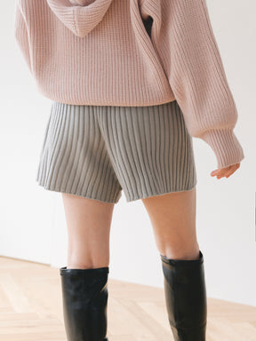 ショートリブニットパンツ
