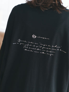 【ユニセックス】メッセージロンT