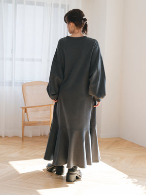 スウェットフレアワンピース