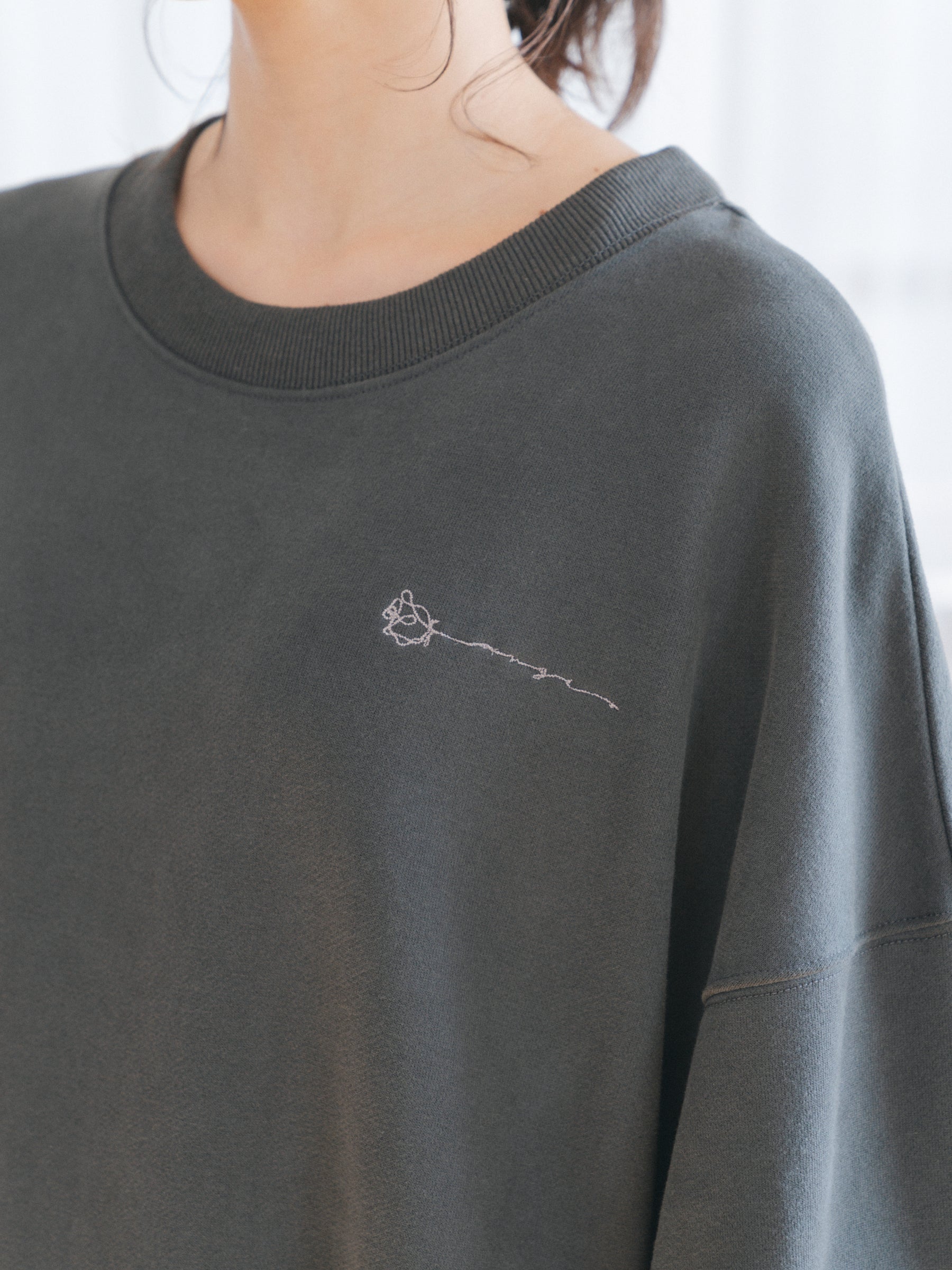 スウェットフレアワンピース