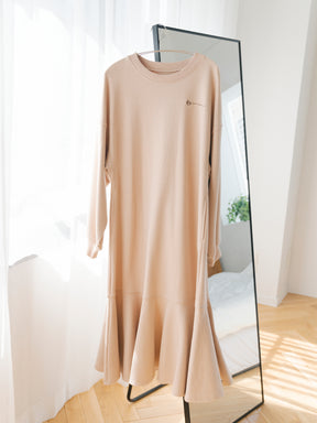 スウェットフレアワンピース