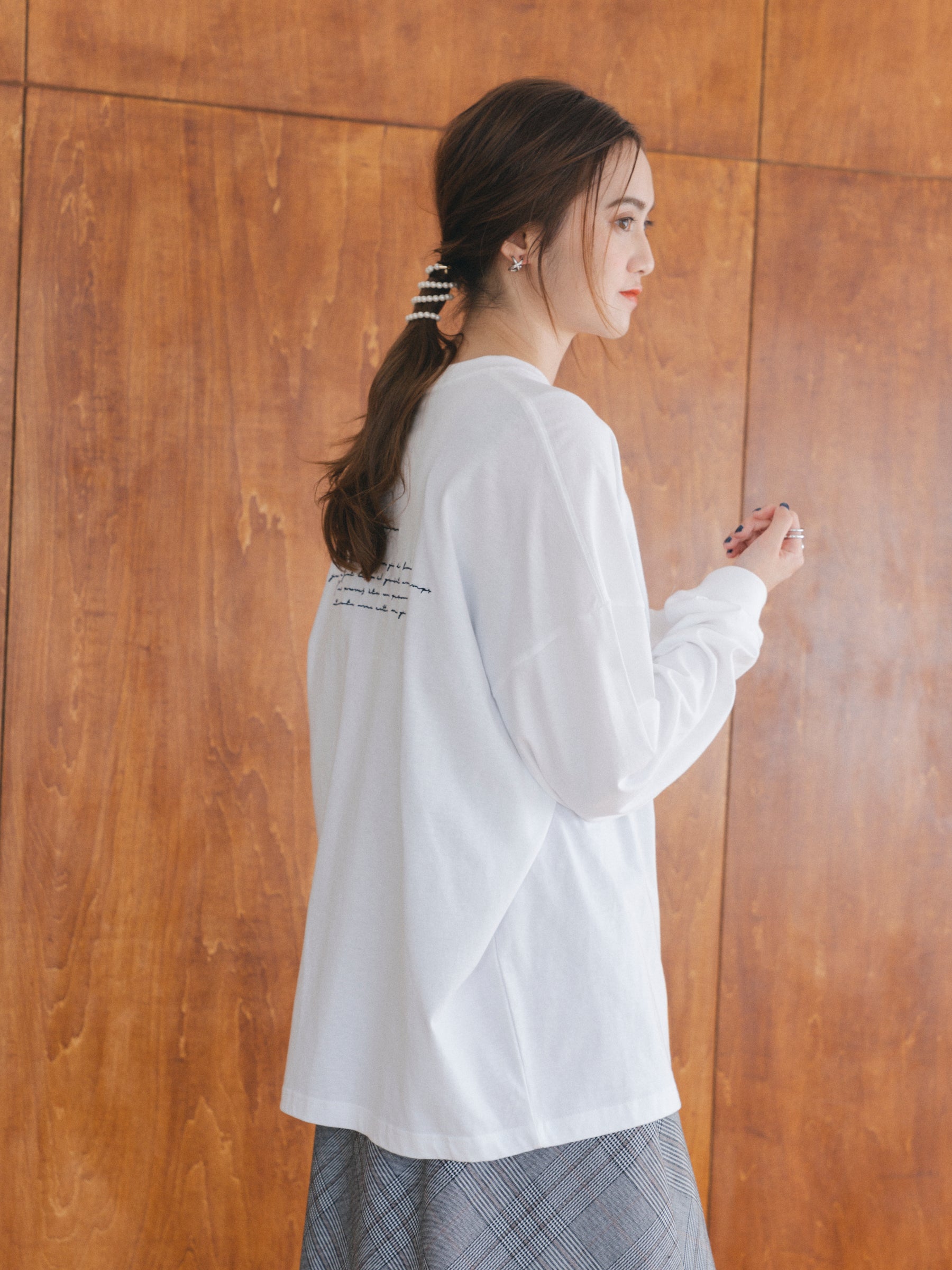 【ユニセックス】メッセージロンT