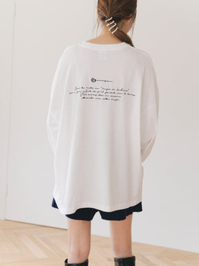 【ユニセックス】メッセージロンT