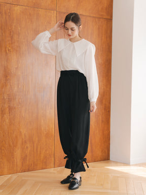 リボンイージーパンツ