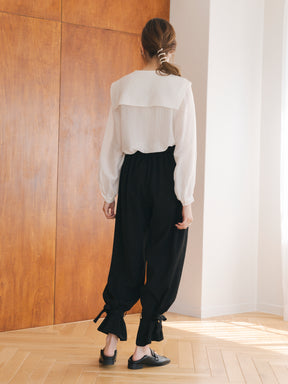 リボンイージーパンツ