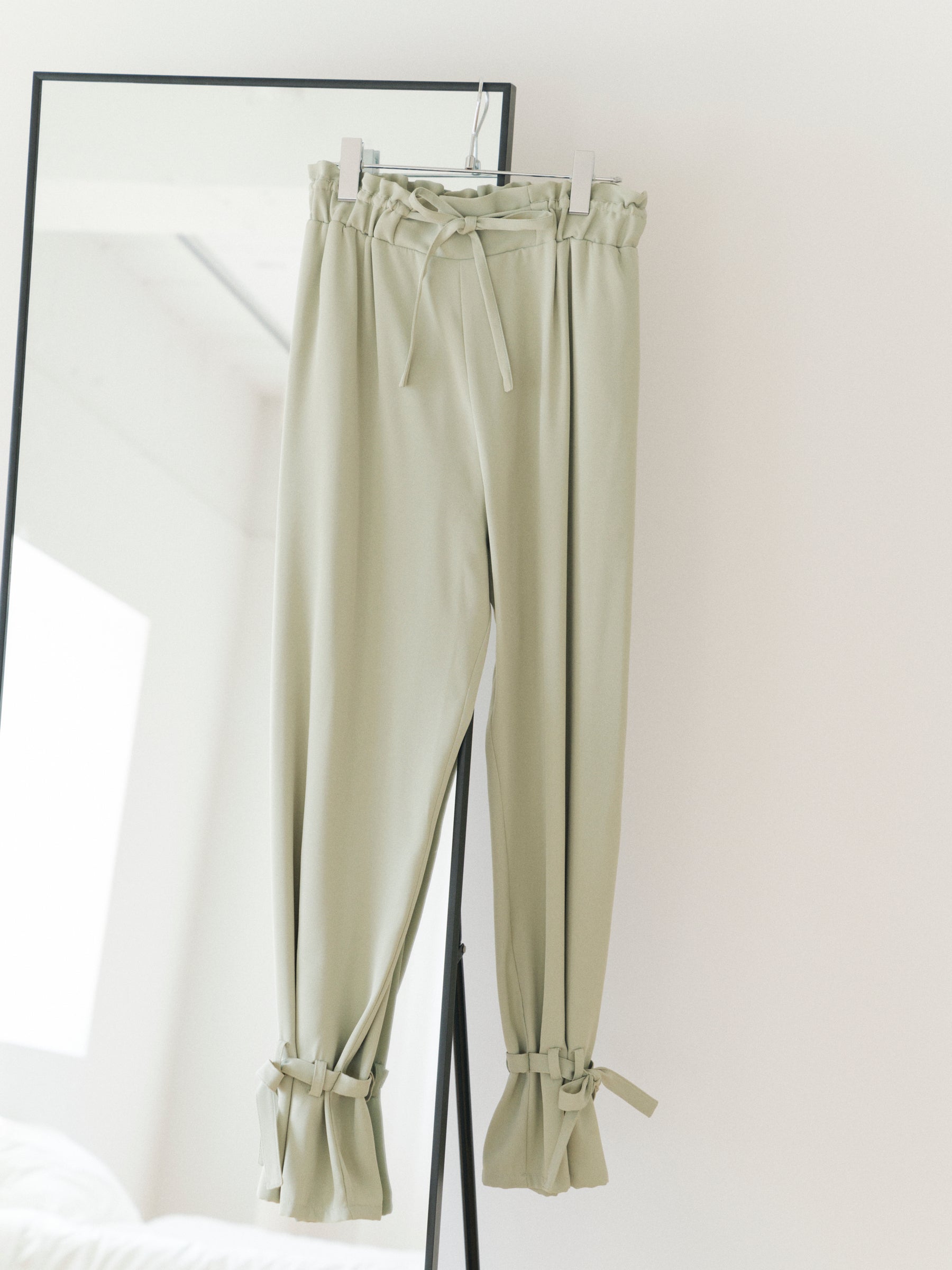 リボンイージーパンツ