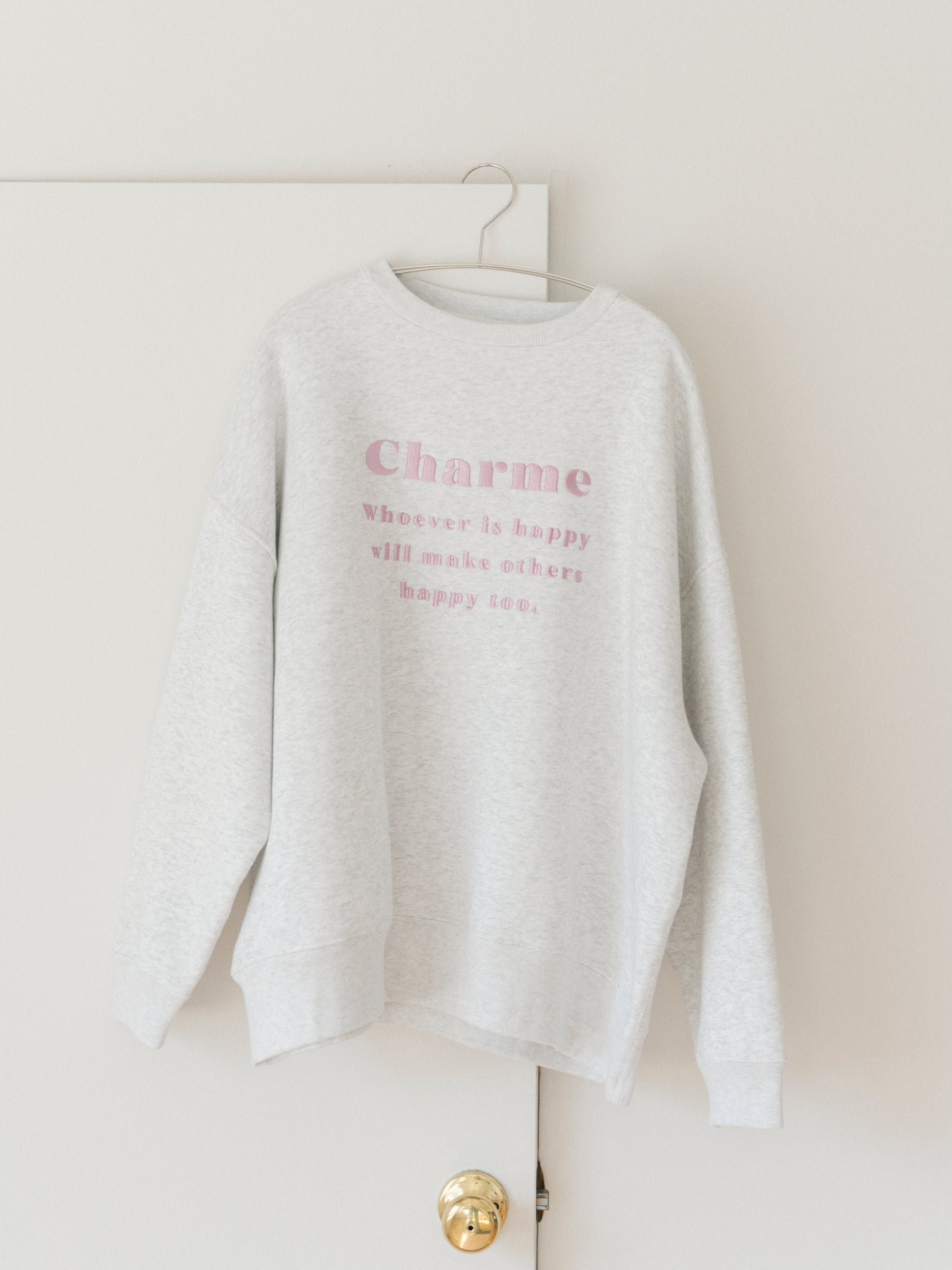 【ユニセックス】エンブロイダリースウェット